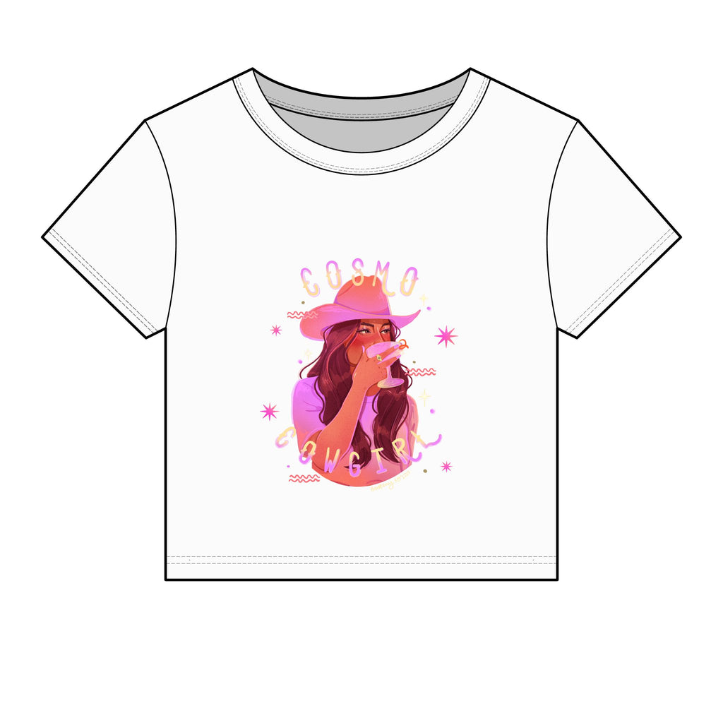 Cosmo Cowgirl Micro Rib Baby Tee