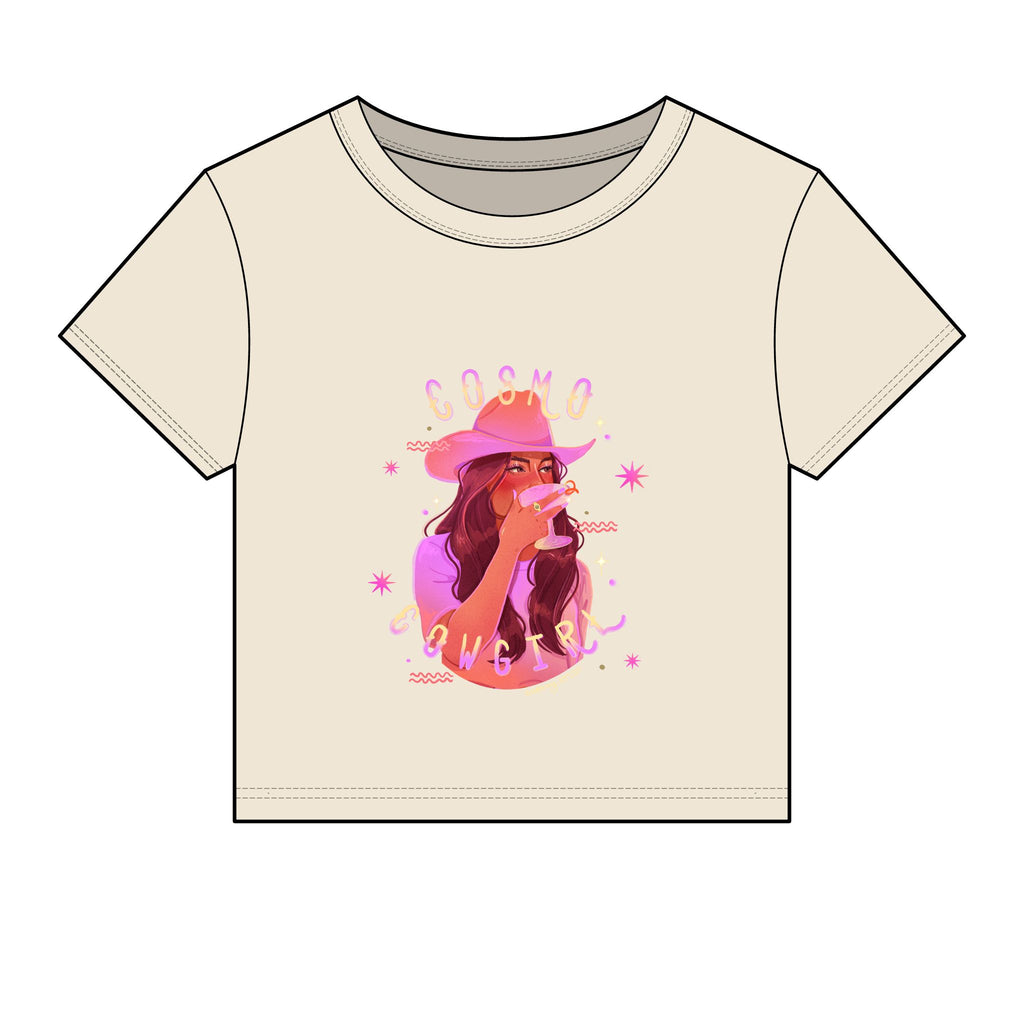 Cosmo Cowgirl Micro Rib Baby Tee