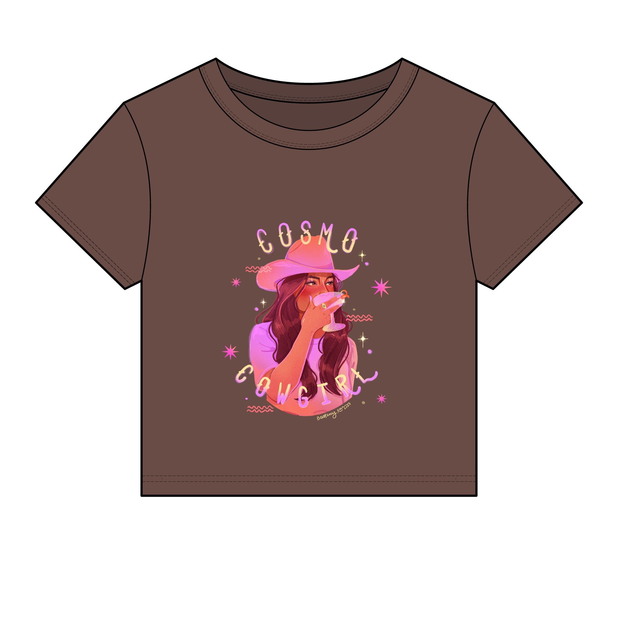 Cosmo Cowgirl Micro Rib Baby Tee