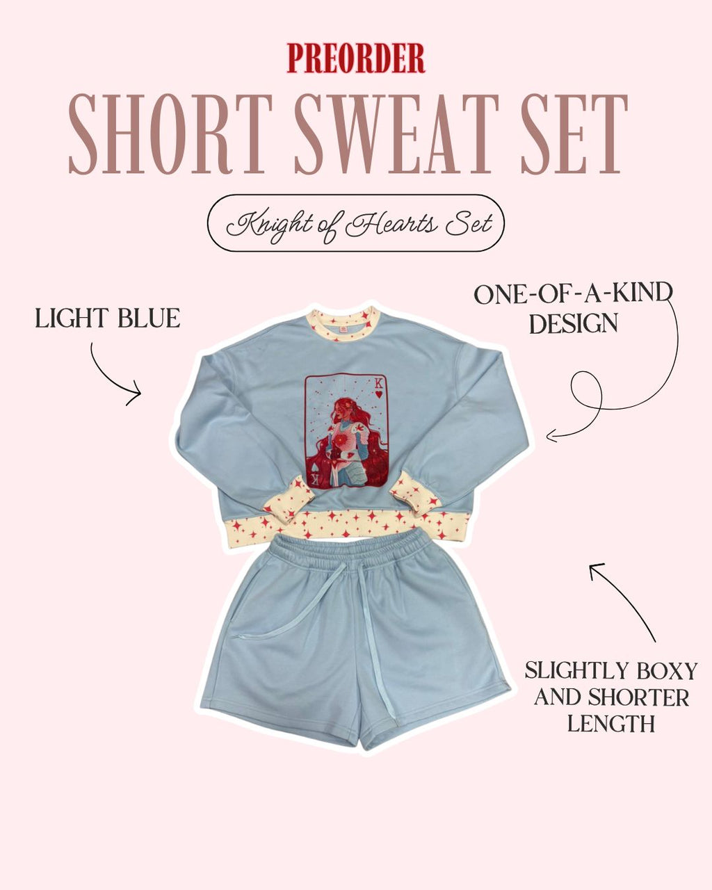 PRE-ORDER: Knight of Hearts Sweat Set
