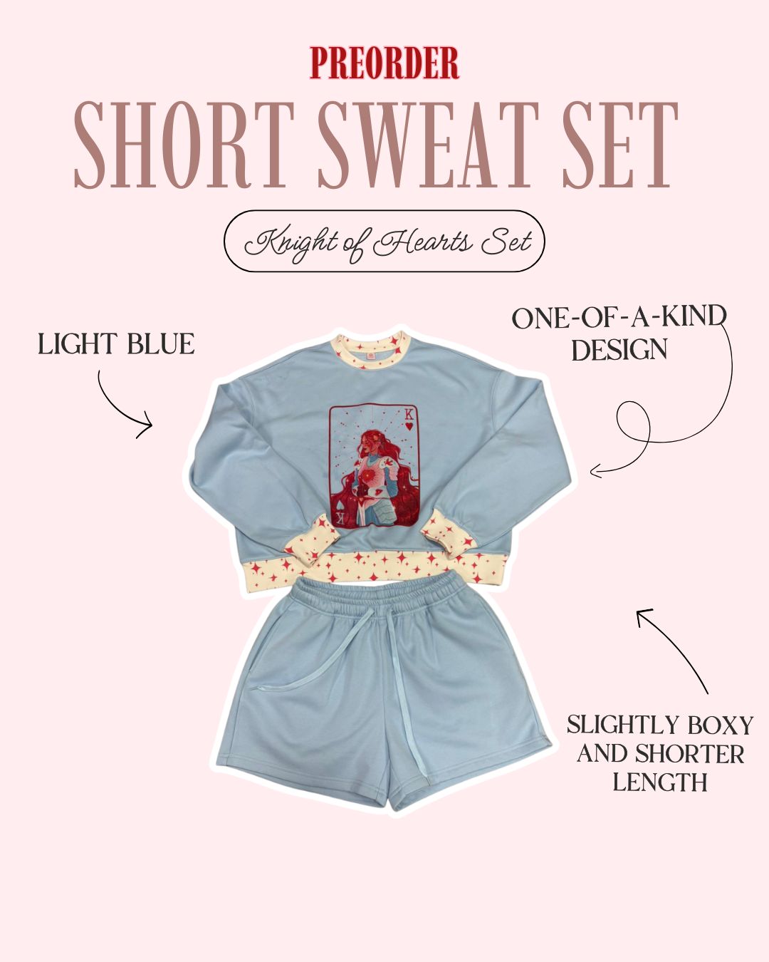 PRE-ORDER: Knight of Hearts Sweat Set