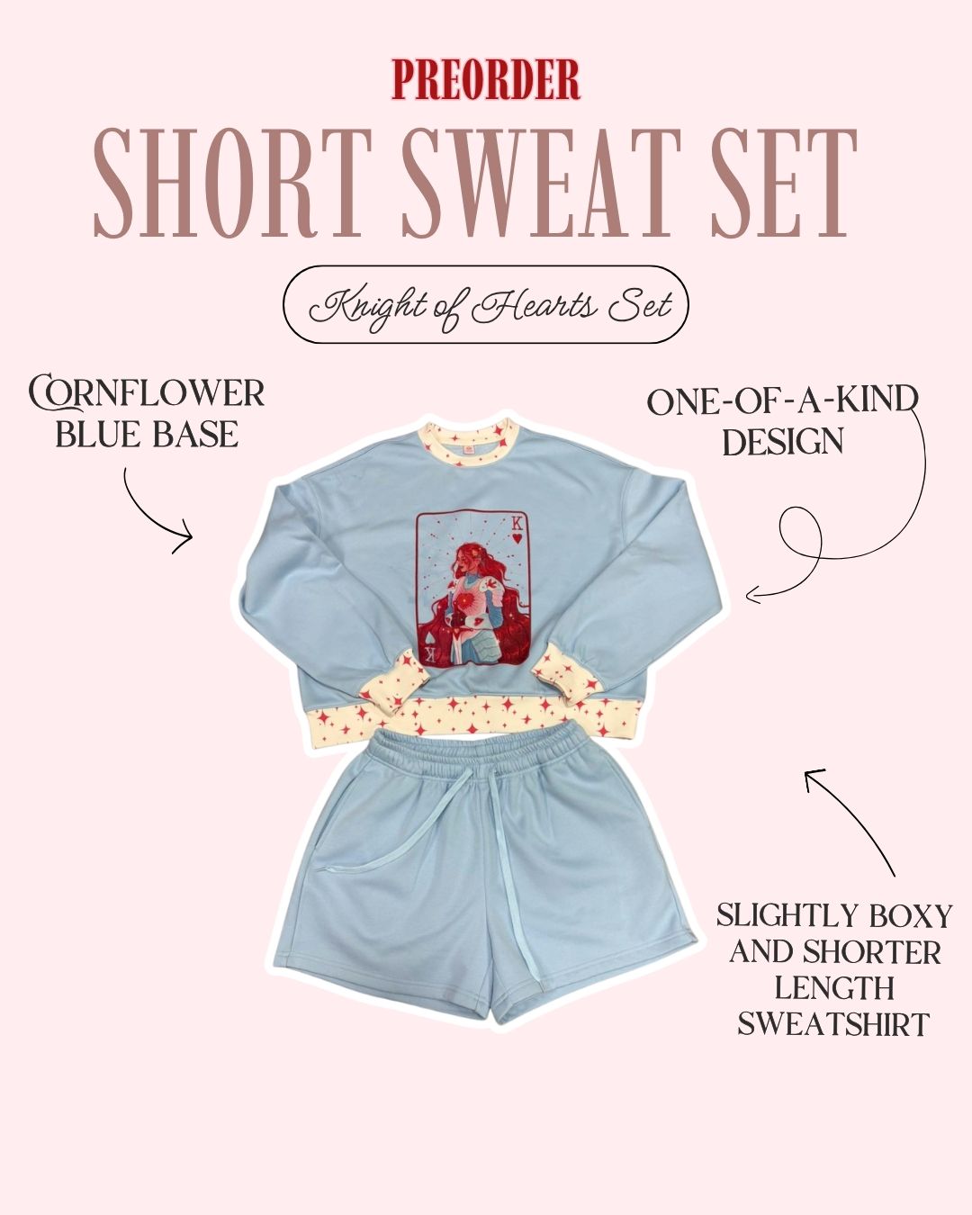 PRE-ORDER: Knight of Hearts Sweat Set