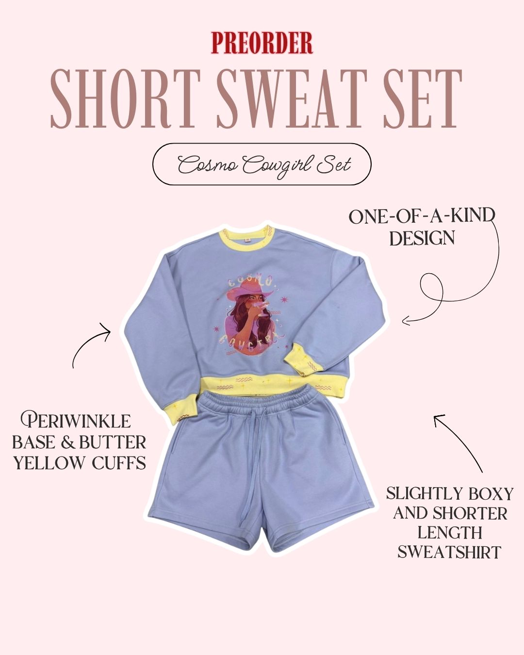 PRE-ORDER: Cosmo Cowgirl Sweat Set