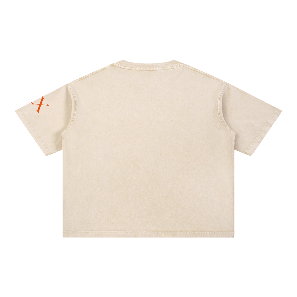 The Sun Mineral Wash Boxy Cotton T-Shirt | Brittany Keller Art x Storylines by Sav
