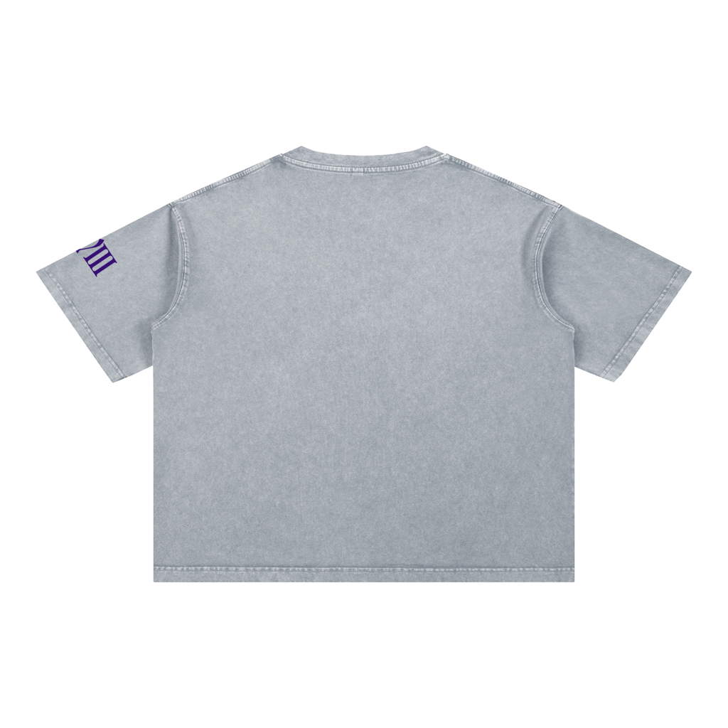 The Moon Mineral Wash Boxy Cotton T-Shirt | Brittany Keller Art x Storylines by Sav