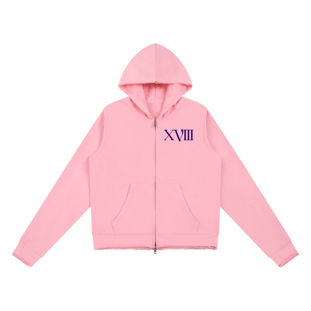 The Moon Women’s Raw Edge Full Zip Hoodie | Brittany Keller Art x Storylines by Sav