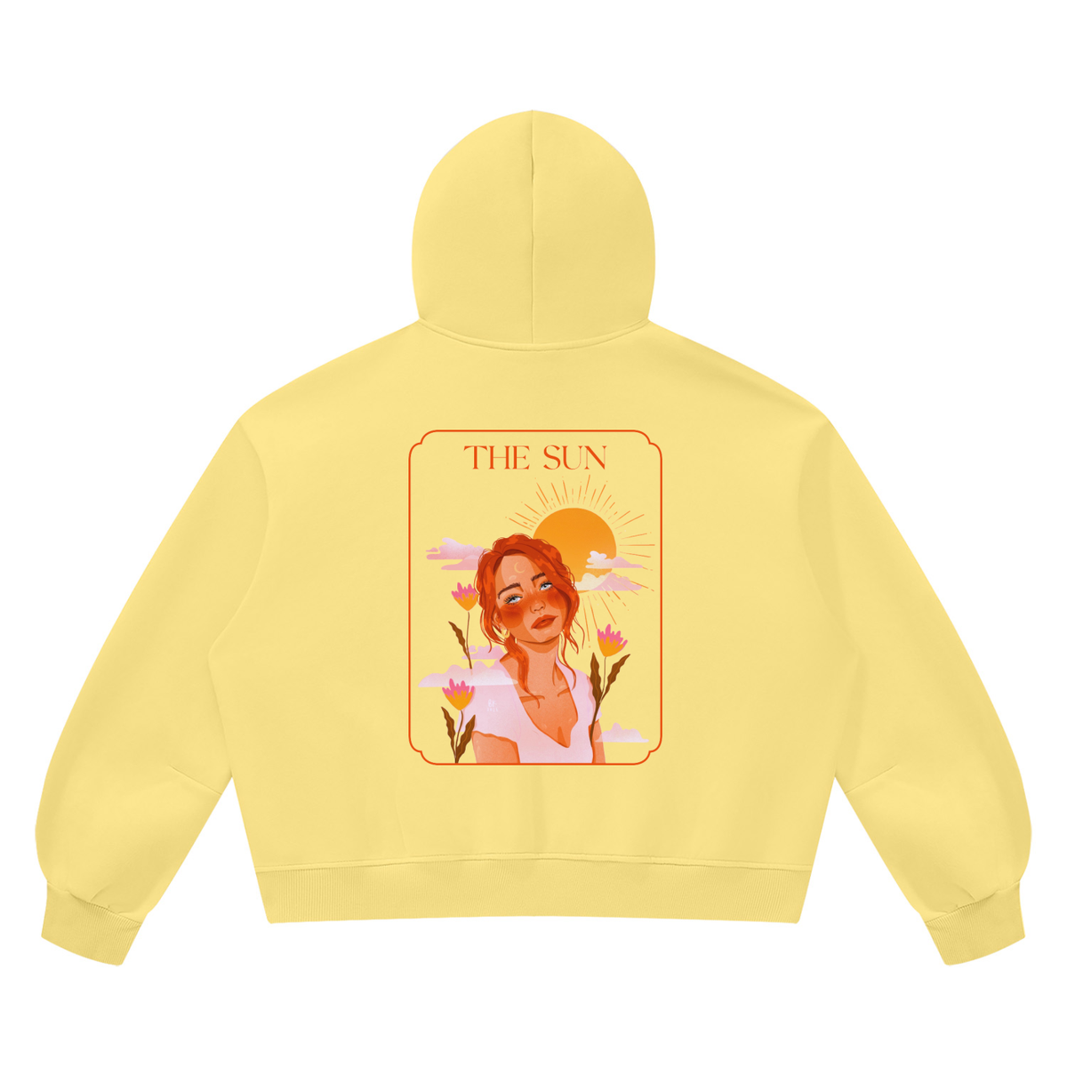 The Sun Vintage Wash Boxy Fleece Hoodie | Brittany Keller Art x Storylines by Sav