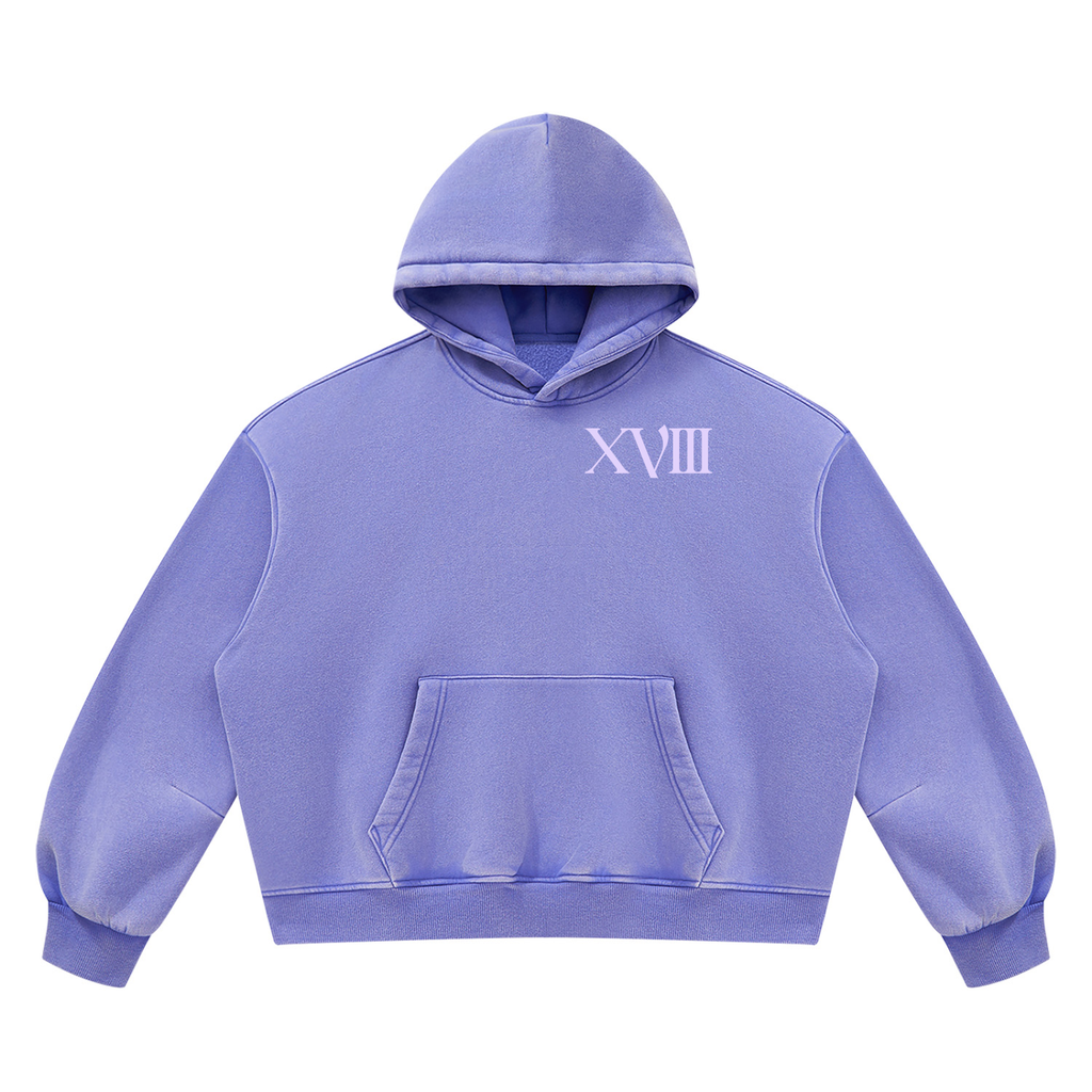 The Moon Vintage Wash Boxy Fleece Hoodie | Brittany Keller Art x Storylines by Sav