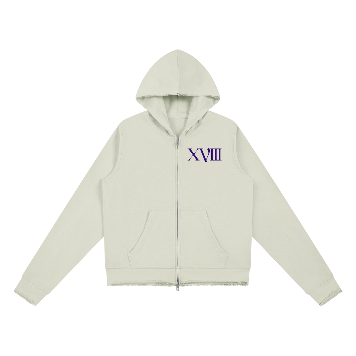 The Moon Women’s Raw Edge Full Zip Hoodie | Brittany Keller Art x Storylines by Sav