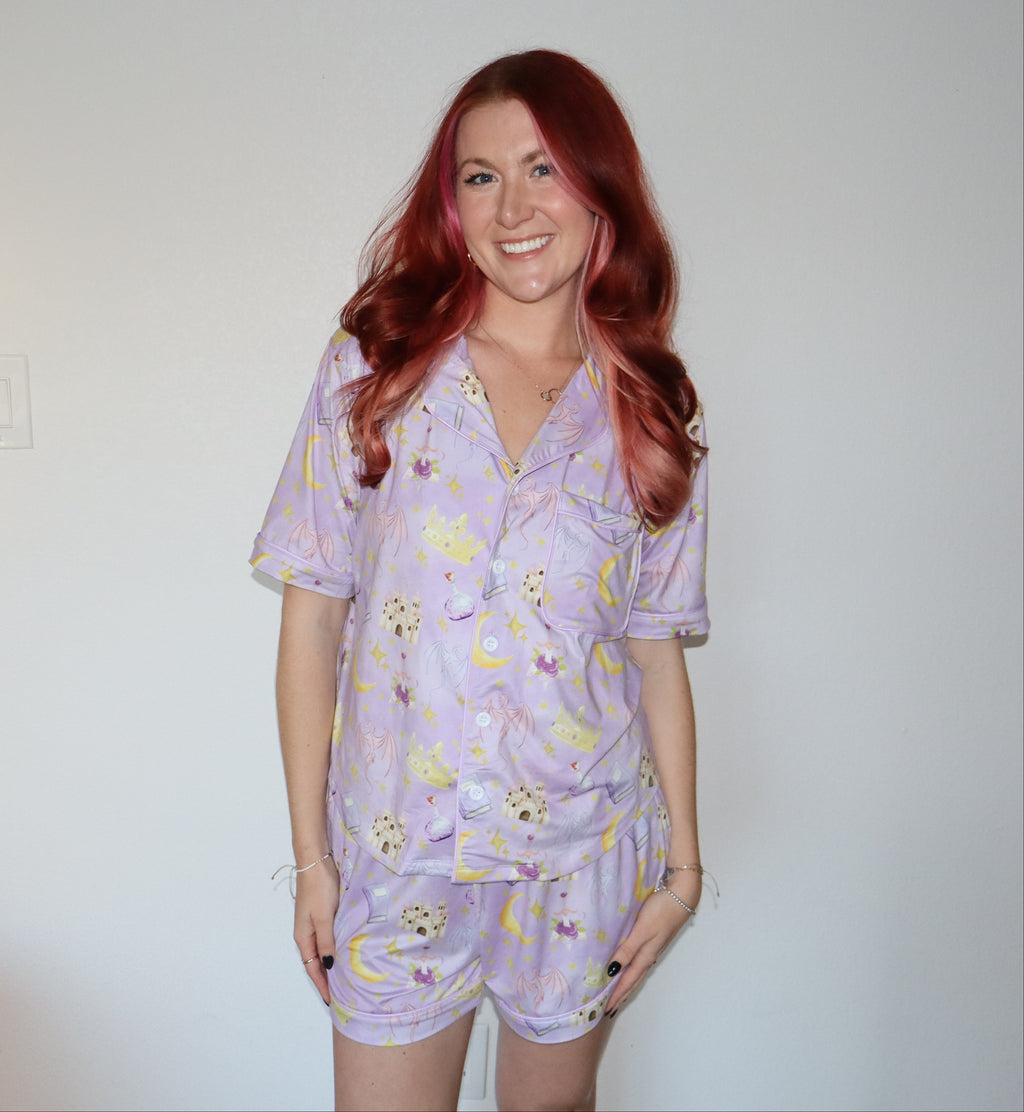 The Purple Fantasy Everyday Set | Fantasy Pajamas | Bookish Pajamas