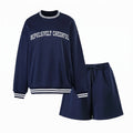 repulsively cheerful blue sweat suit mock up
