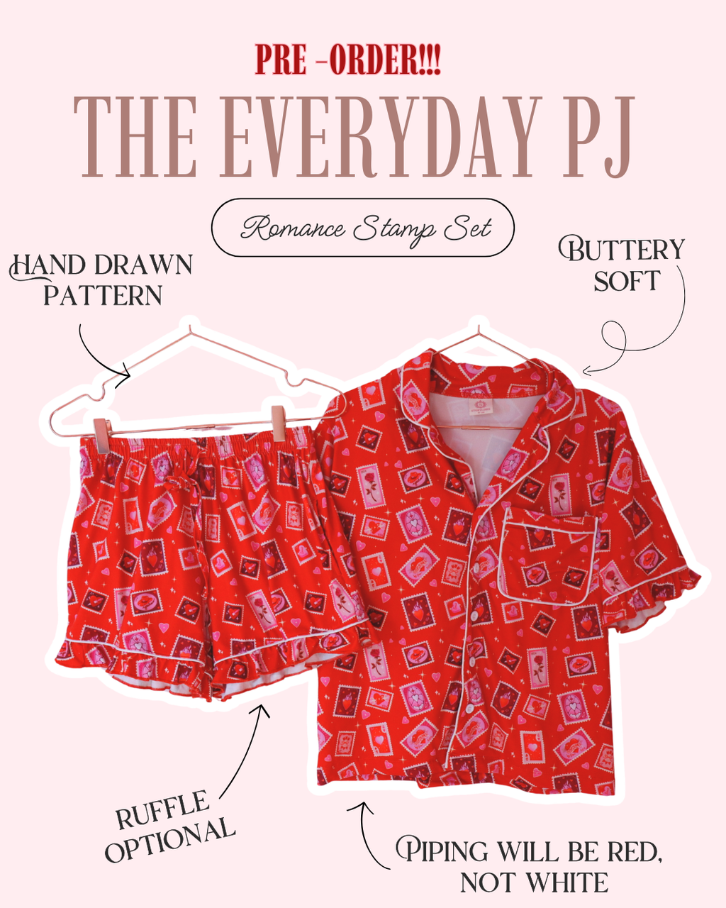 PRE ORDER: The Everyday PJ - Brittany Keller X Storylines Stamps Set
