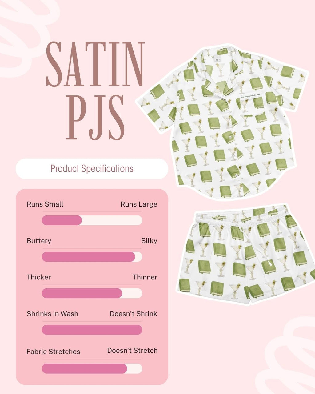Satin Good Girl  Short Sleeve PJ Top