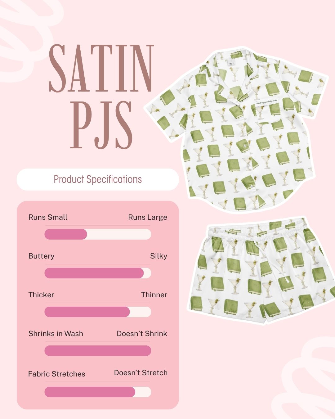 Satin Good Girl  Short Sleeve PJ Top