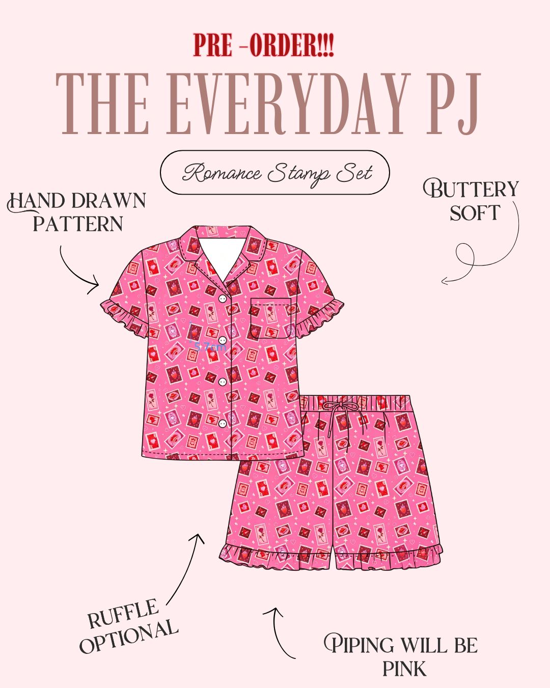 PRE ORDER: The Everyday PJ - Brittany Keller X Storylines Stamps Set