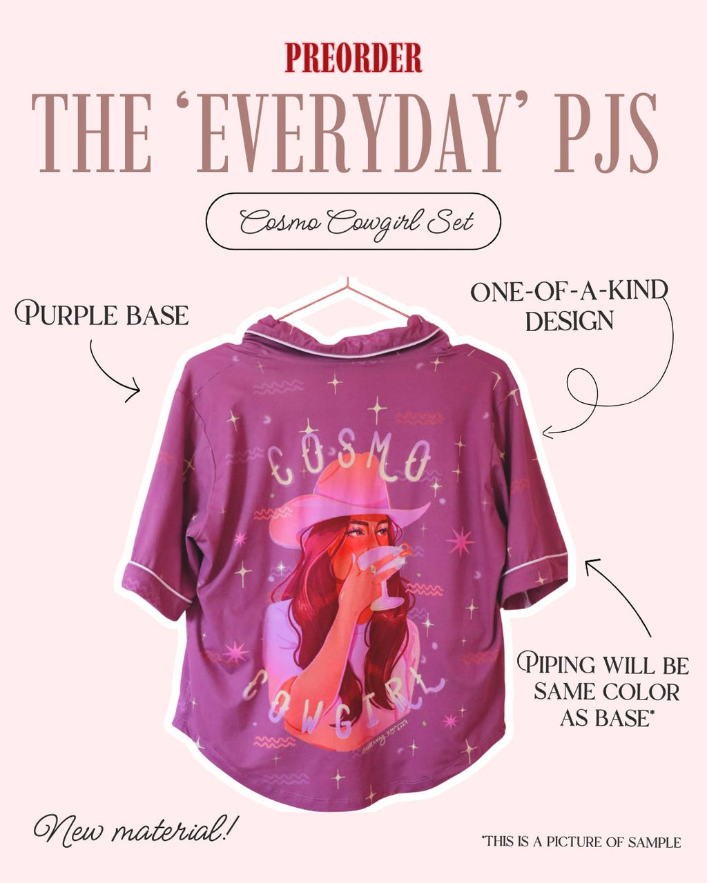 PRE-ORDER: The Everyday PJ - Cosmo Cowgirl Short Set