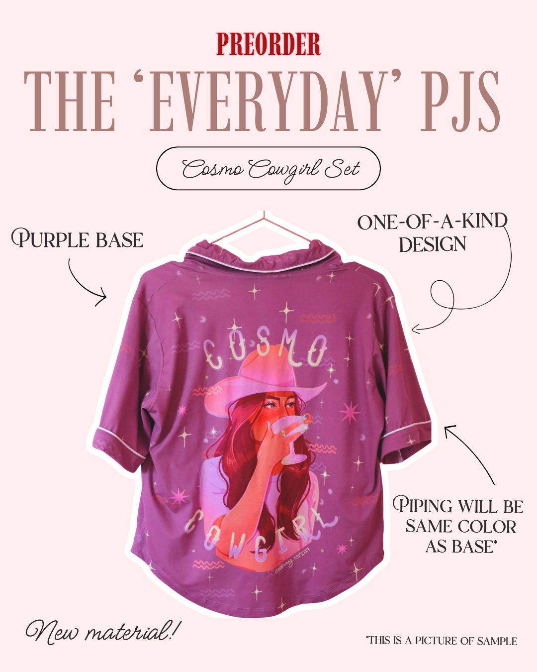 PRE-ORDER: The Everyday PJ - Cosmo Cowgirl Short Set