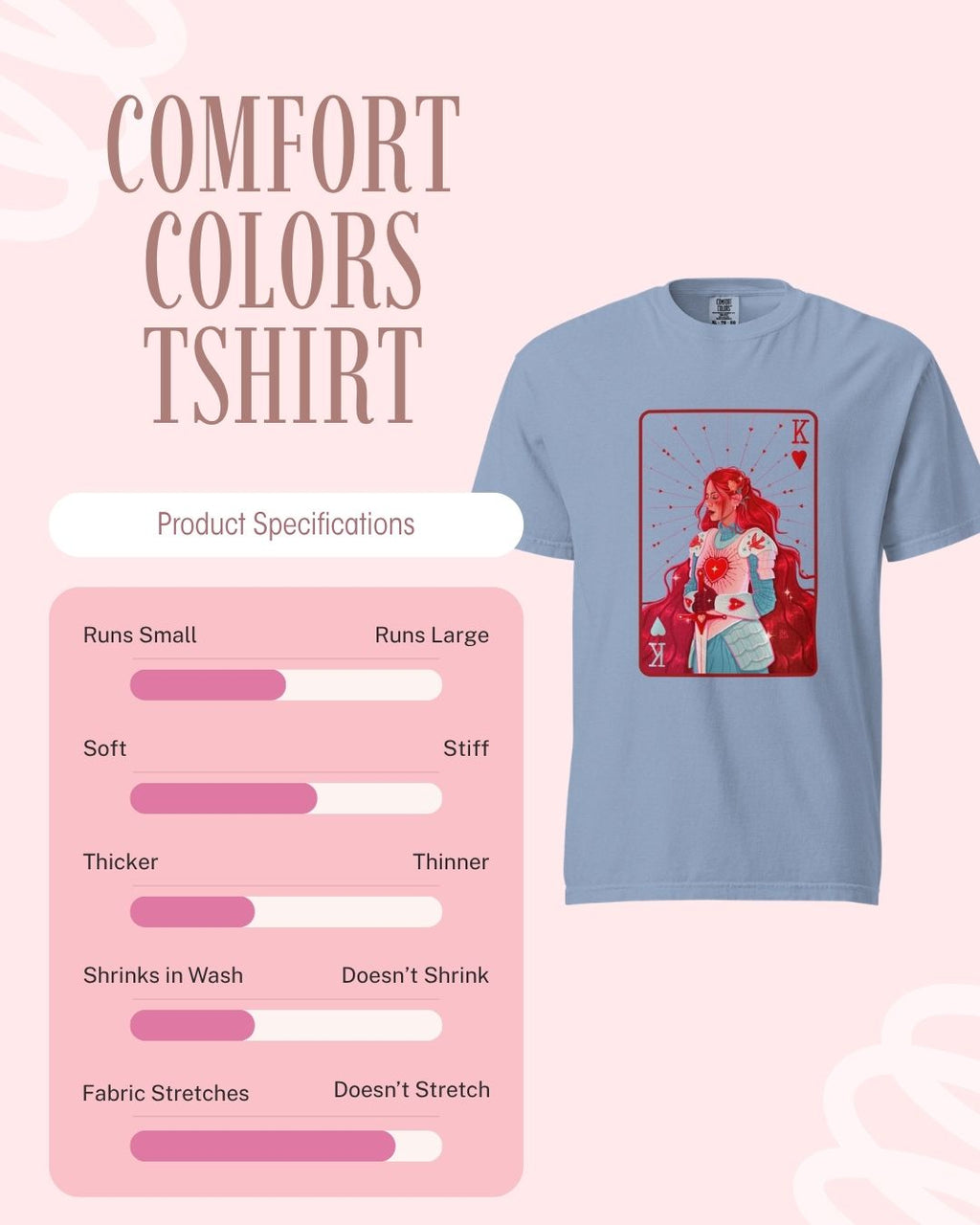 Knight of Hearts Comfort Colors Tee