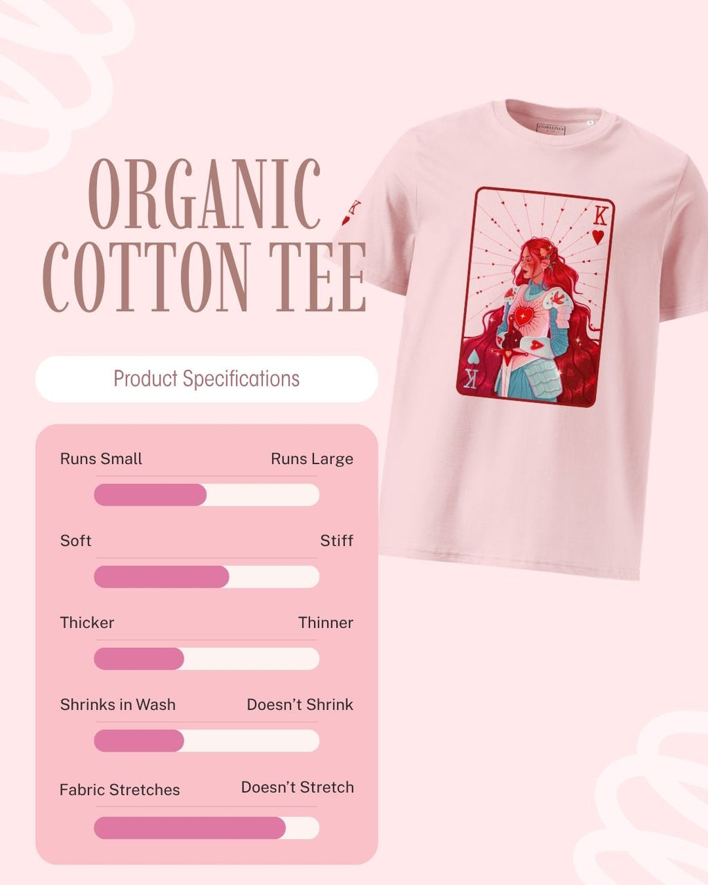 Queen of Hearts Organic T-shirt
