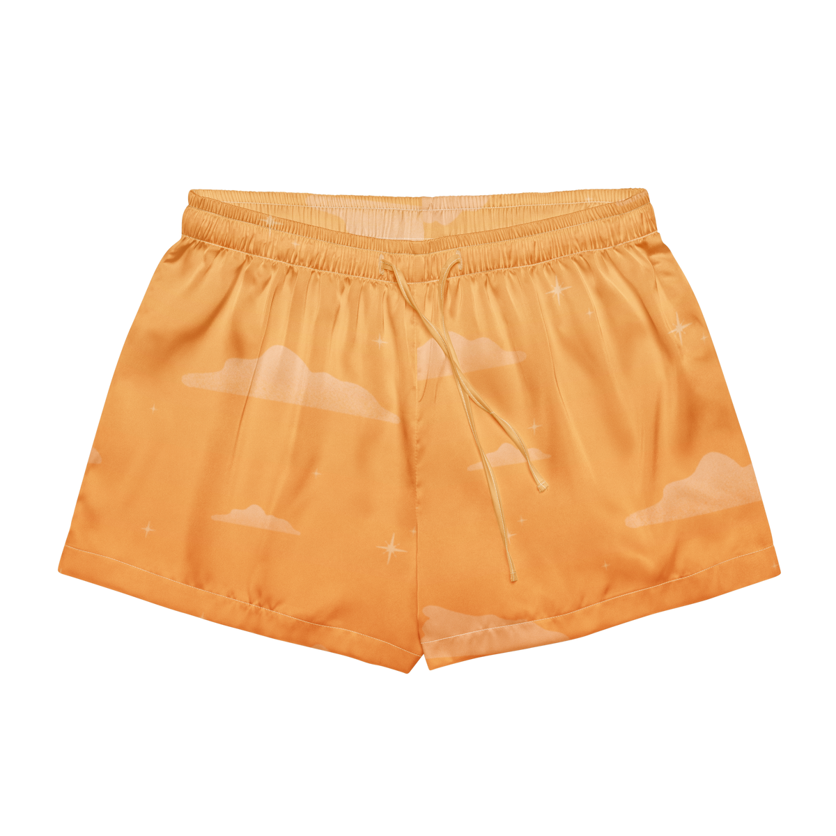 the sun shorts with drawstring mock up