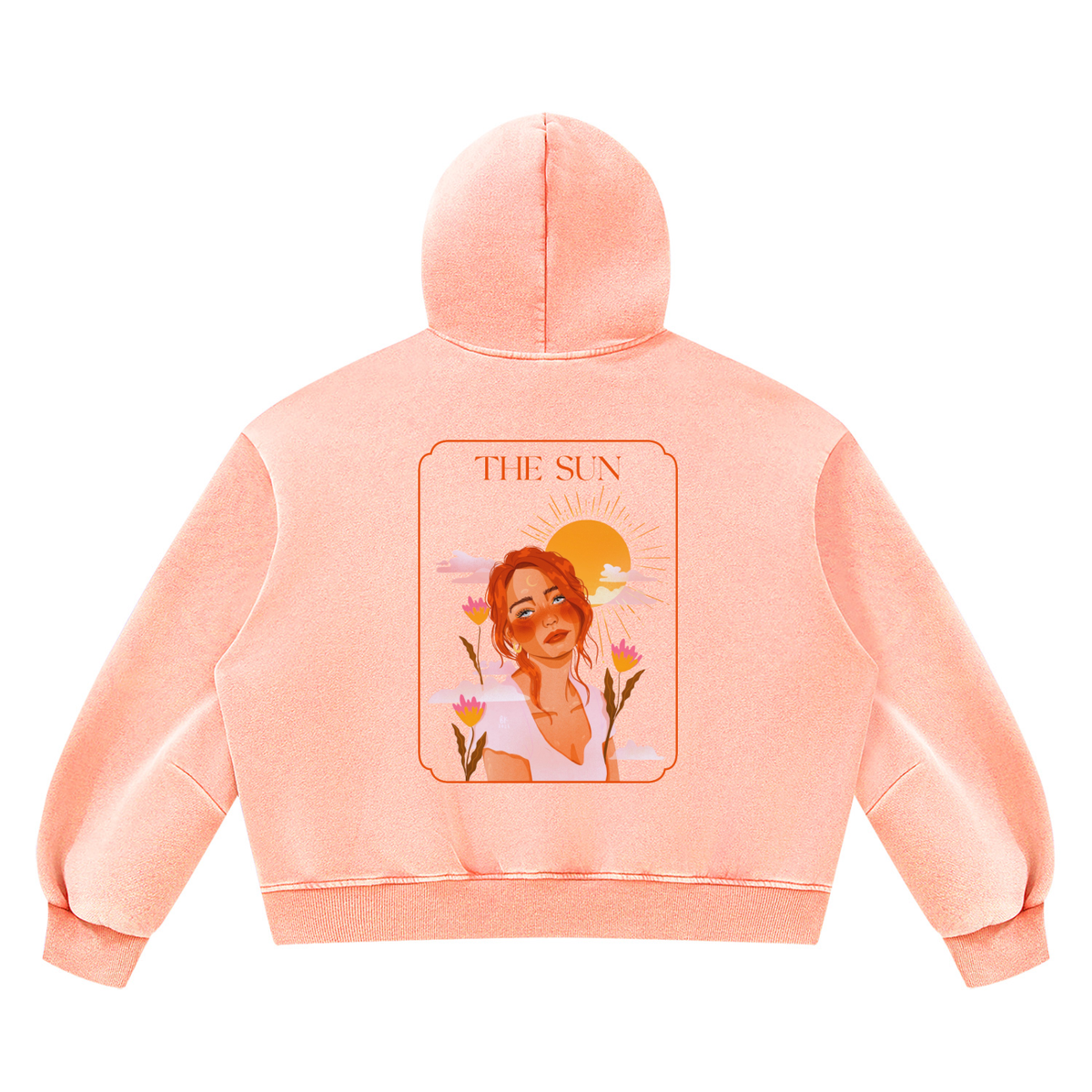 The Sun Vintage Wash Boxy Fleece Hoodie | Brittany Keller Art x Storylines by Sav