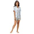 Product mockup of books and hydrangeas pajamas