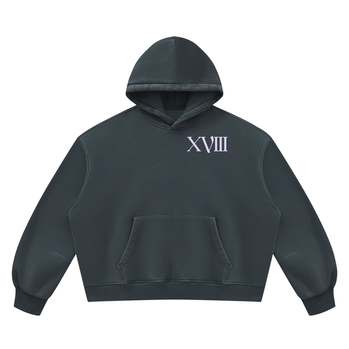 The Moon Vintage Wash Boxy Fleece Hoodie | Brittany Keller Art x Storylines by Sav