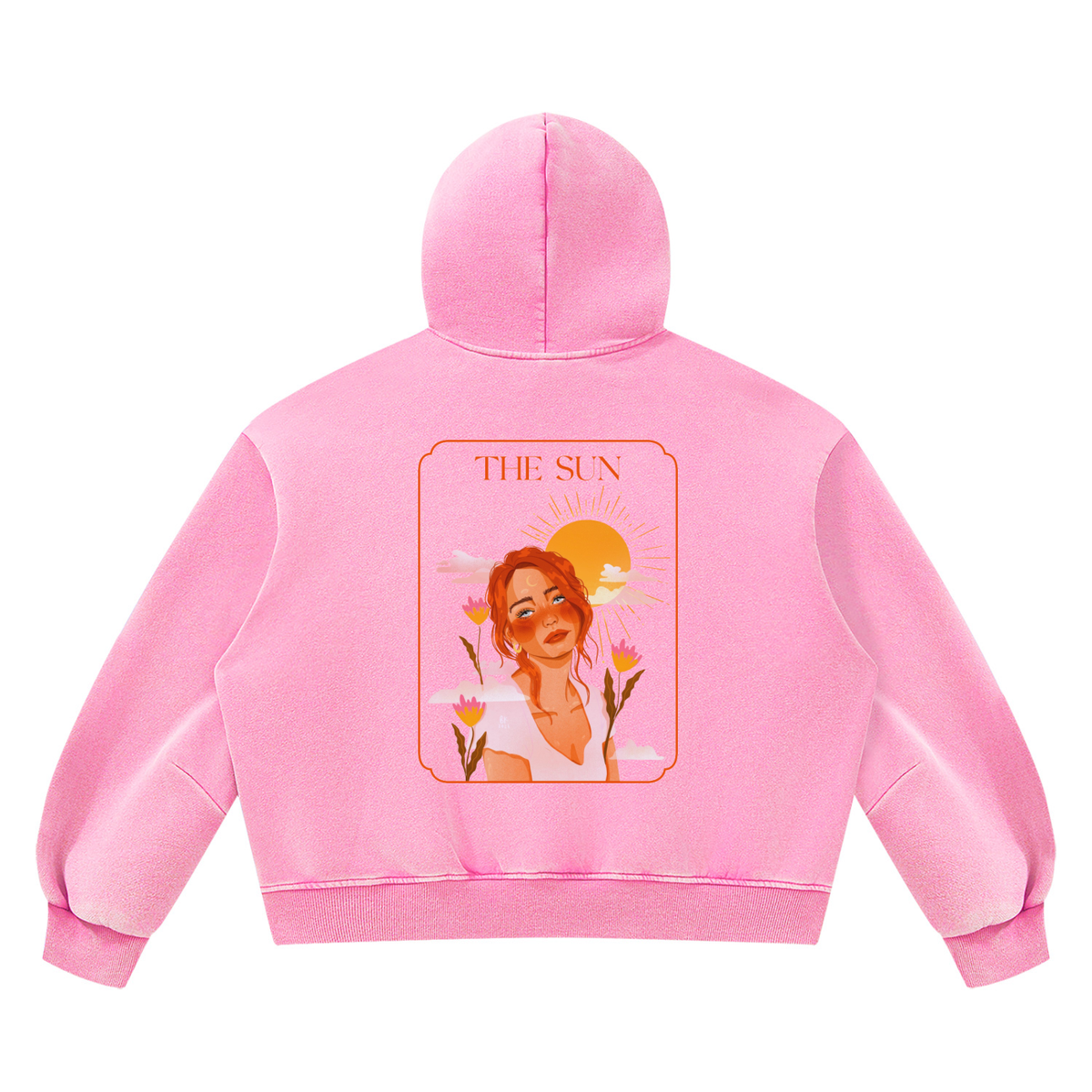 The Sun Vintage Wash Boxy Fleece Hoodie | Brittany Keller Art x Storylines by Sav