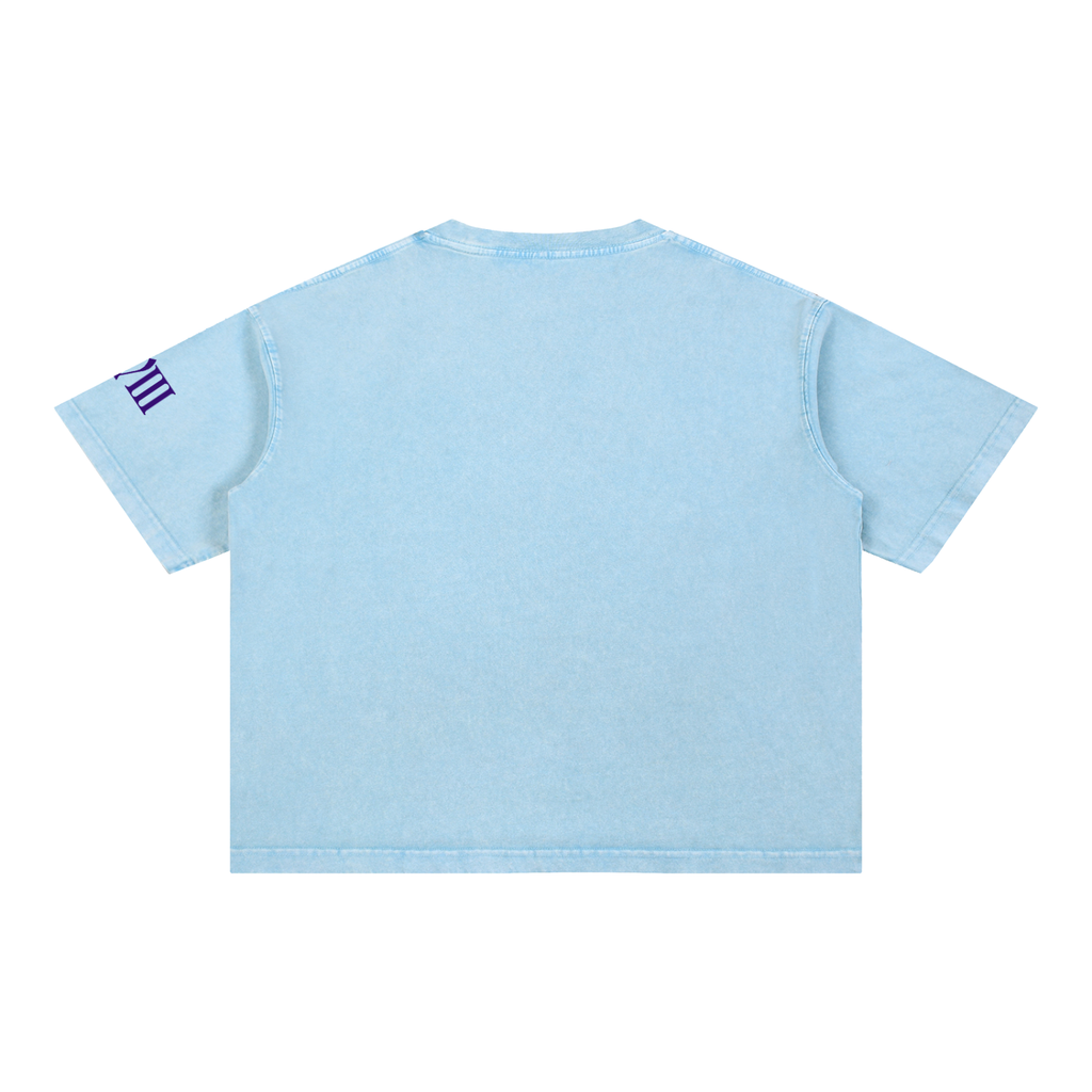 The Moon Mineral Wash Boxy Cotton T-Shirt | Brittany Keller Art x Storylines by Sav
