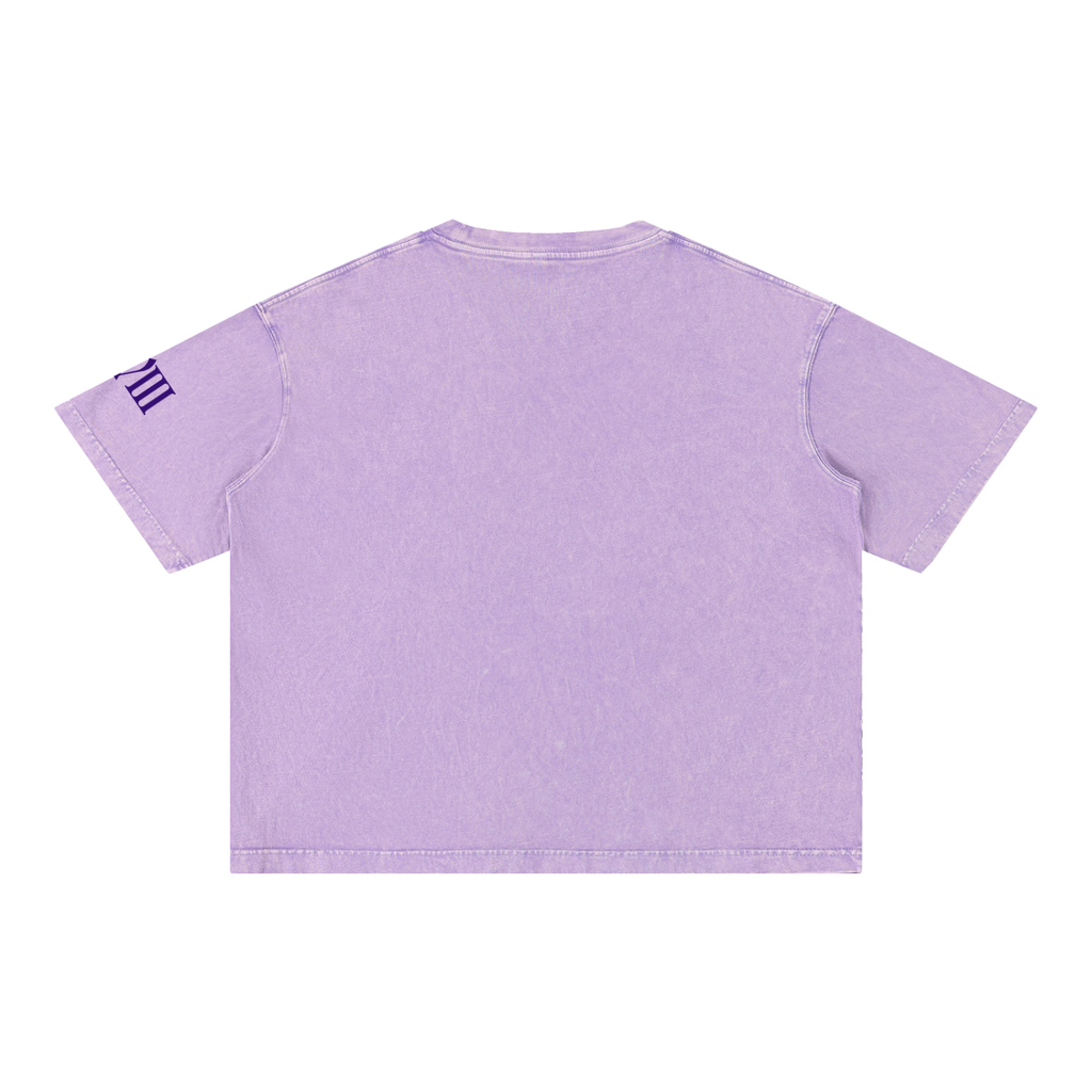 The Moon Mineral Wash Boxy Cotton T-Shirt | Brittany Keller Art x Storylines by Sav