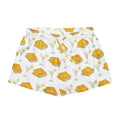Spicy margarita and books on pajama shorts, product mock-up